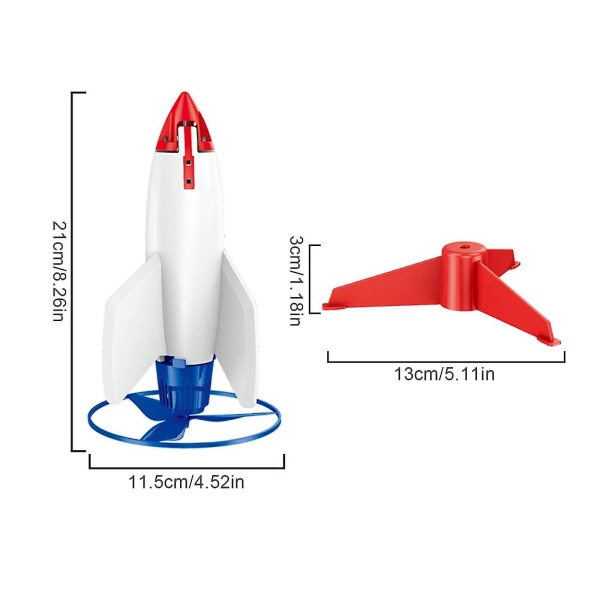 Luftraket-Lansering Legetøj, Ultra-Højt Flyvende Raketter Til Børn, Lysende Raket