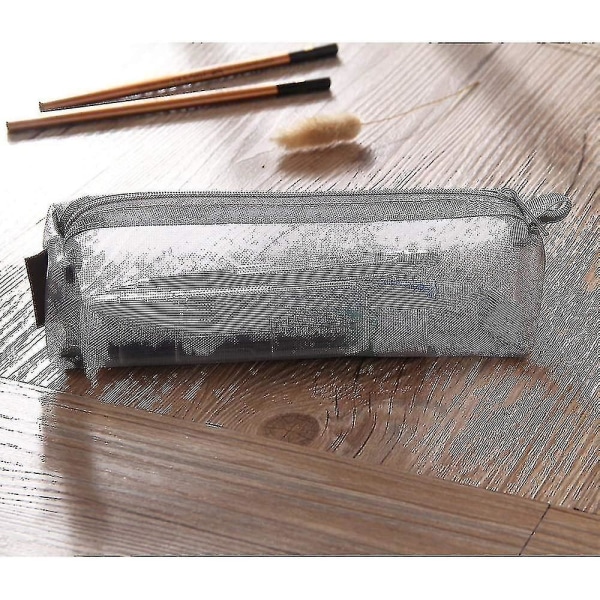 Mesh Pennetaske Blyantsæske Makeuptaske Opbevaringspung Pung