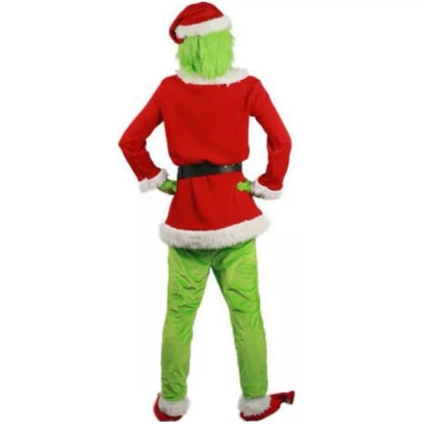 Vuxen Grinch-kostym, Festlig Outfit-set S