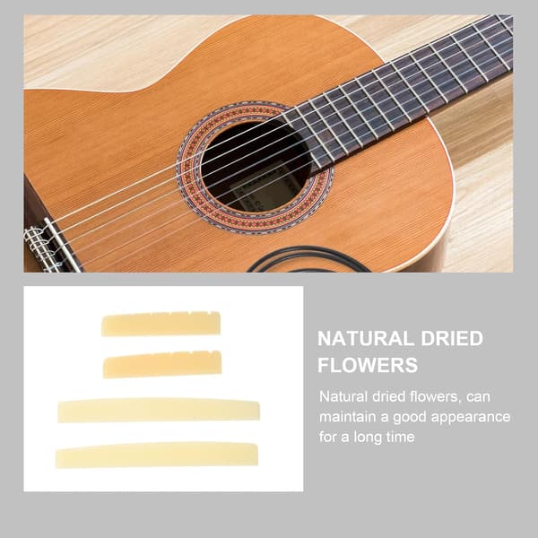 2 uppsättningar gitarrtillbehör Oxben Ersättningsgitarrsadel Övergripande böjda designer och justerbar