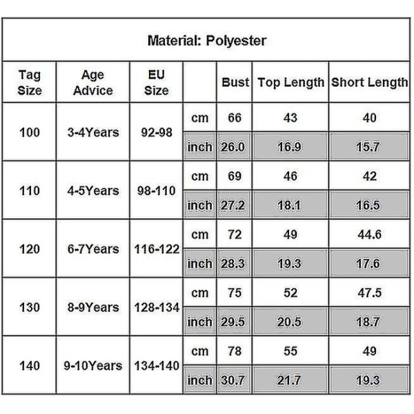 Moana Maui Barnkläder för Barn, Pyjamas, Nattkläder, Kortärmad Set med Shorts 4-5 Years
