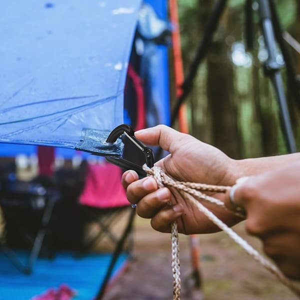 12 Sæt Tarp Klemmer Med Sort D Karabiner