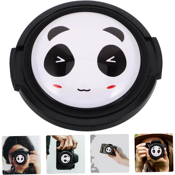 Panda Kameralinsedeksel Ripebeskyttende Deksel for DSLR-kameraer Enkel Installering Unik Design