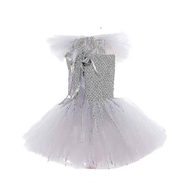Piges Tulle Sæt Fancy Up Performance Kostume 7-8 Years