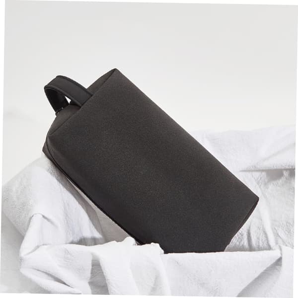 Necessär för män i PU-läder, bärbar handhållen liten Dopp Kit