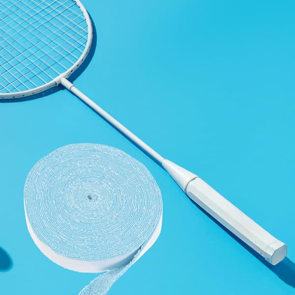 Sklisikkert tennisracketgrep svetteabsorberende overgripstape 10M rull blå
