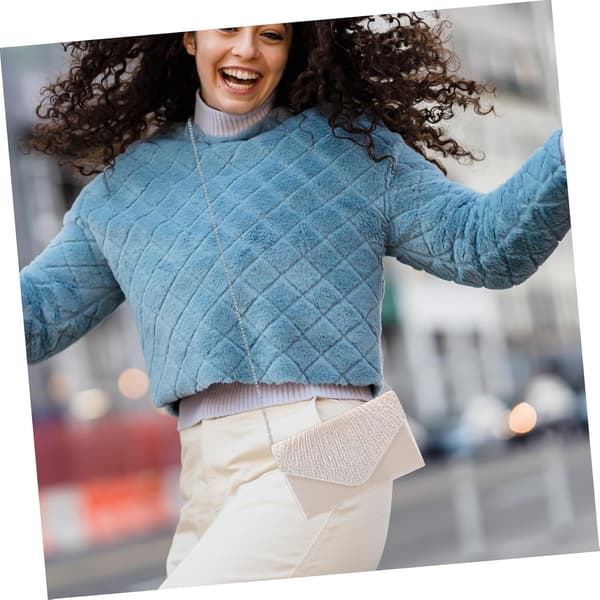 Sateng Aftenclutchveske med Rhinestone-pynt Elegant Konvoluttveske