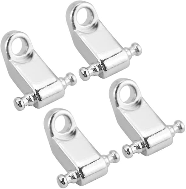 Rullende String Tree Holder Metal Elektrisk Guitar String Guides Med Skruer (sølv) (4 stk)