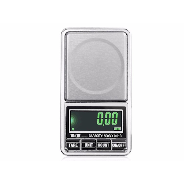 0,01g 1000g Digital LCD Lommevægt USB Elektronisk Vægt