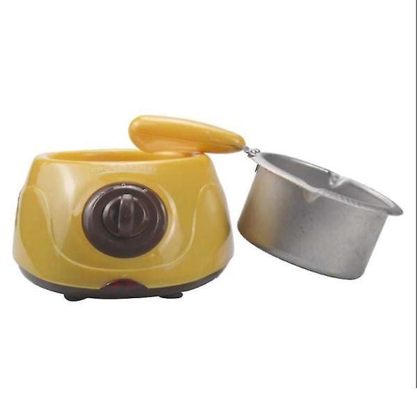 Electric Chocolate Pot Fountain Melt Pot Machine keltainen