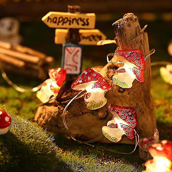 Aurinkopaneelit  Fairy String Valot 4m 40led Sienisieni Sakura Mehiläinen Ulkona