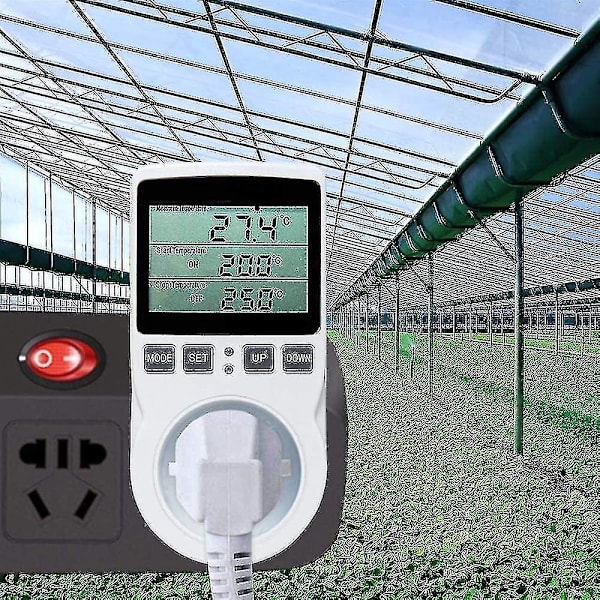 Digital / Opvarmning Køling Termostat Stik LCD Temperaturregulator