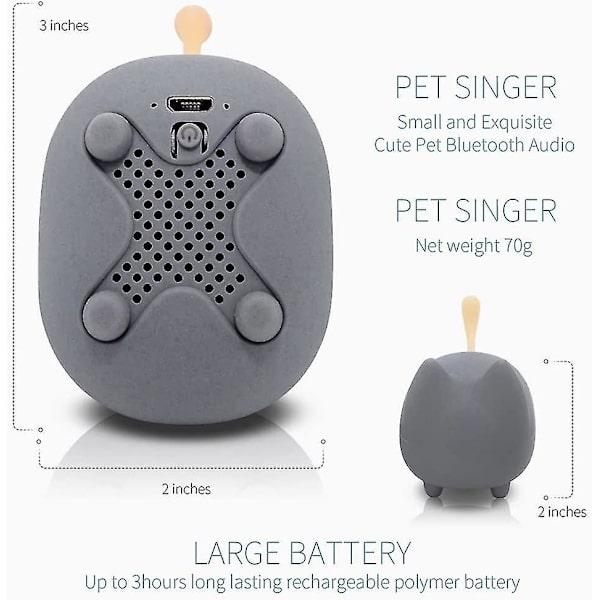 Kannettava Bluetooth-kaiutin, Selkeä Stereoääni, Sisäänrakennettu Mikrofoni, Super Basso