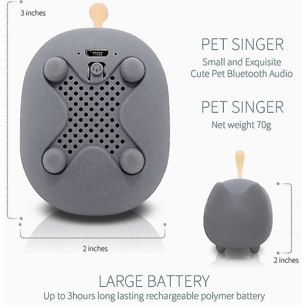 Portabel Bluetooth-högtalare, Högtalare med Klarhet Stereo, Inbyggd Mikrofon, Superbas