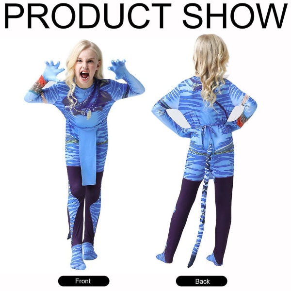 Neytiri Barnkostym Jumpsuit Pojkar Flickor Bodysuit XXL for Height 150cm Team form girl