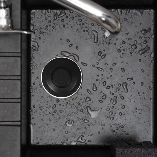 Kjøkkenvaskstopper Vaskpluggstopper Gummi Solid Pålitelig Tetning Forhindrer Lukt Elegant Design Svart