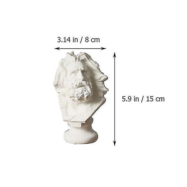 Harpiksfigur Klassisk Gresk David byste Statue Figur Skulptur
