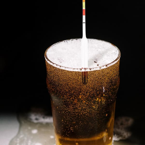 Tre-intervalls hydrometer för vinbryggning, öl, lönnsirapsmätning, lättanvänt glas
