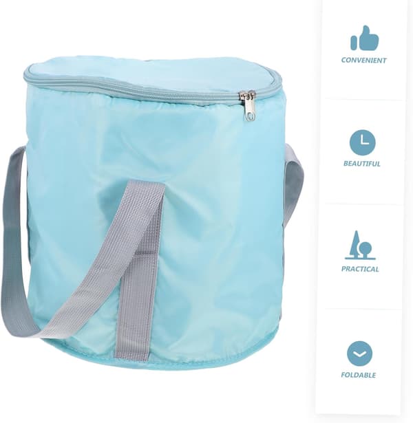 Polyester Camping Fodbassin Sammenklappelig Camping Vaskespand Robust Vandopbevaring