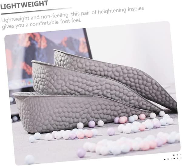 Hælløft for sko, usynlige innleggssåler, pustende EVA-buestøtte