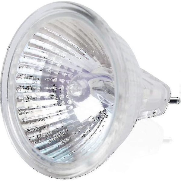 Sats med 8 GU5.3 MR16 20W 12V Varmt Vit Halogenlampa, Glasöverdrag 400 lumen 2-stifts Spotlight Ersättning för 20W Halogen