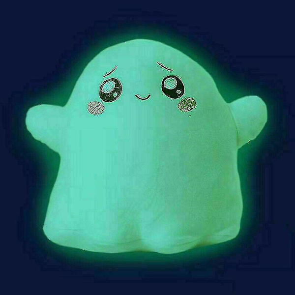 Lankybox Ghosty Plussjedokke Gløder I Mørket Myk Stoffdyr Jul Luminous Ghost