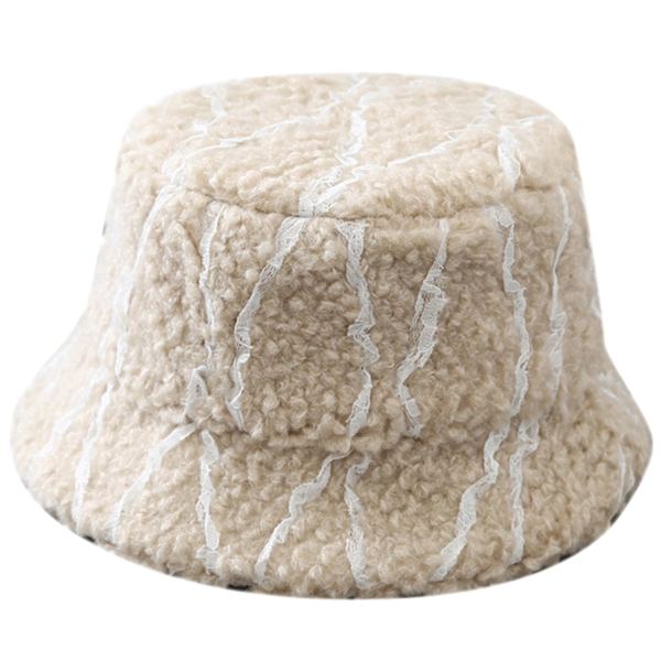 Mode Niche Stribet Bassinet Hat Tyk Fisker Kasket Vild Til Gadefotografering Khaki