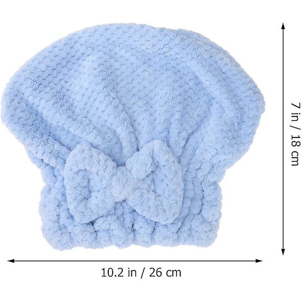 Badhandduk Pineapple Grid Hårtorkningsmössa 3-pack
