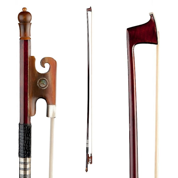Pernambuco 4/4 Full Size Violin Fiolbåge Välbalanserad Horn-Stil