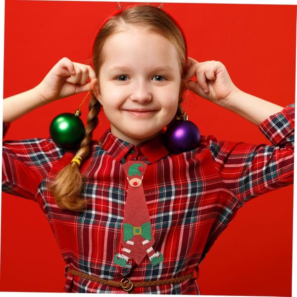 3 stk juleslips feriefest dekorative slips til julefest kostymeforsyninger festlig juleslips for