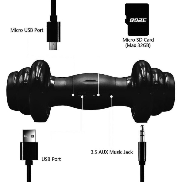 H15 Hantelformede Bluetooth-høyttalere USB-lading