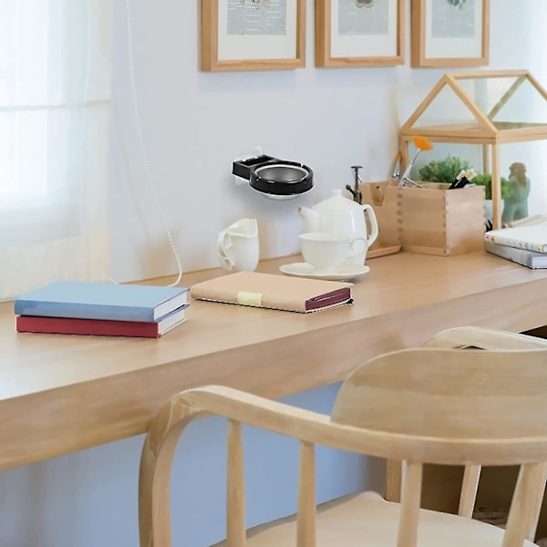 Veggmonterte Askebegre for Hjemmekontor, Toalett og Bad (svart hvit) (2 stk)