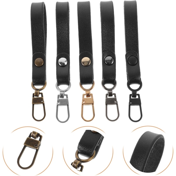 Zipper Fixers Set 5st Dragkedja Dragflik Ersättning för Bagage Ryggsäck Resväska Jackor Kläder Dragare