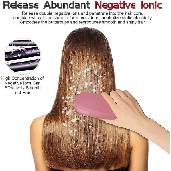 Ion hårborste Negativ Ion hårborste för damer Komfort hår massager hårbotten borste