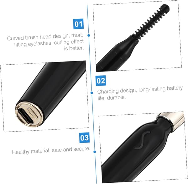 Oppvarmet øyenvippebøyer Oppladbart elektrisk vippeutstyr Varmekontroll Krøll
