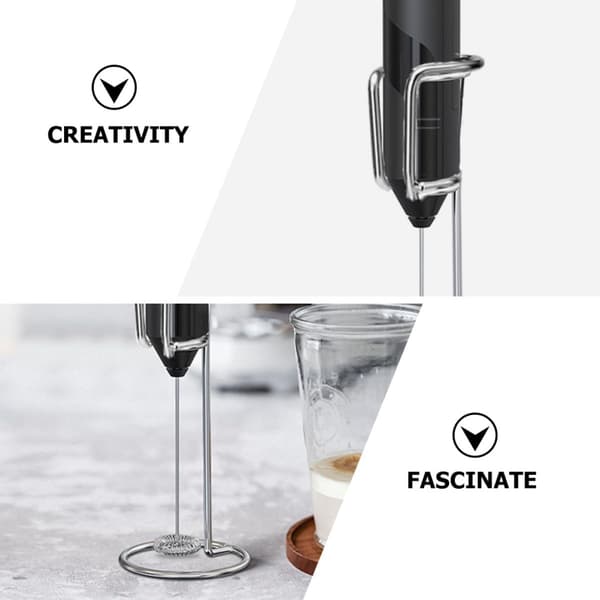 Melkeskummerstativ Vertikal Design 3 stk. rustfritt stål og vispholder med