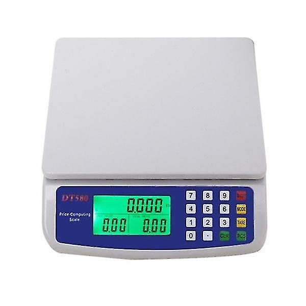 30 kg/1g præcision LCD-skærm digital vægt