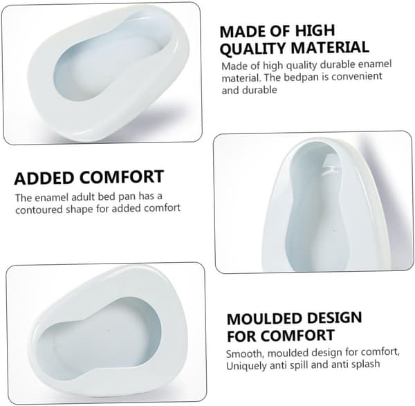 Bærbart bækken til sengeliggende patienter ældre urinal sæde skridsikkert design