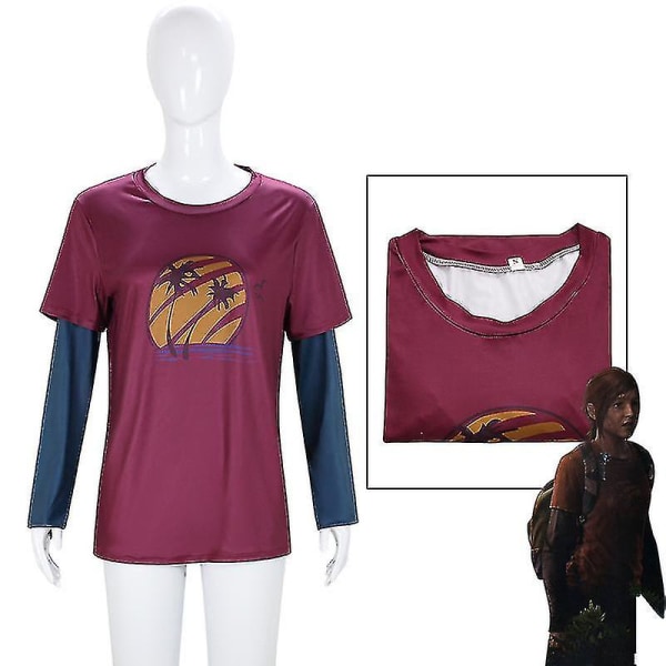 The Last Of Us Ellie Costume Shirt Damer Piger Ellie Suit Tøj 140