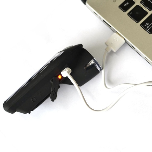 Sykkel Sykkel USB Oppladbar Solar Power Headlight