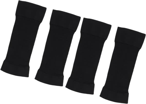 6 par hudvennlige armlymfødemanjetter elastisk leggmansjett for trening