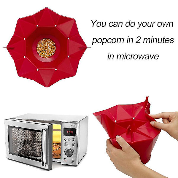 DIY Popcorn-Poppare i Silikon för Mikrovågsugn