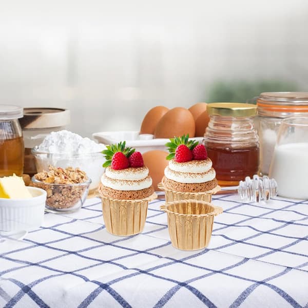 30 st stora gyllene muffinsformar av oljepapper