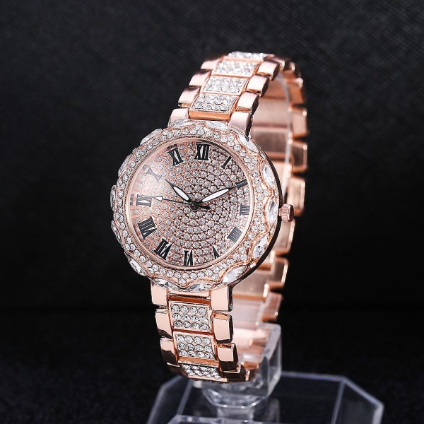 Se modetrend til kvinder Stjerneklar dameur Diamond Fashion Business Quartz Watch Gold