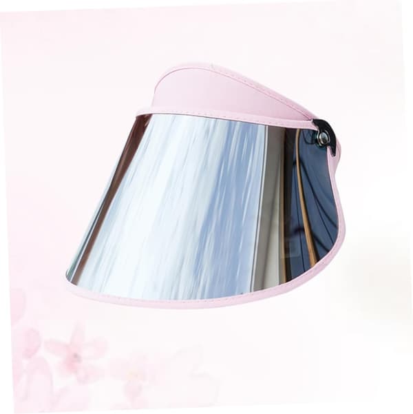 Snygg rosa solskyddsmössa med reflekterande lins, PC-material för utomhusresor