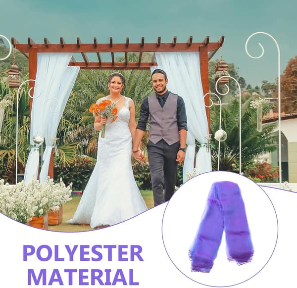 Lilla bryllupsbue-draperingspanel laget av mykt polyesterstoff, elegant og allsidig anvendelse