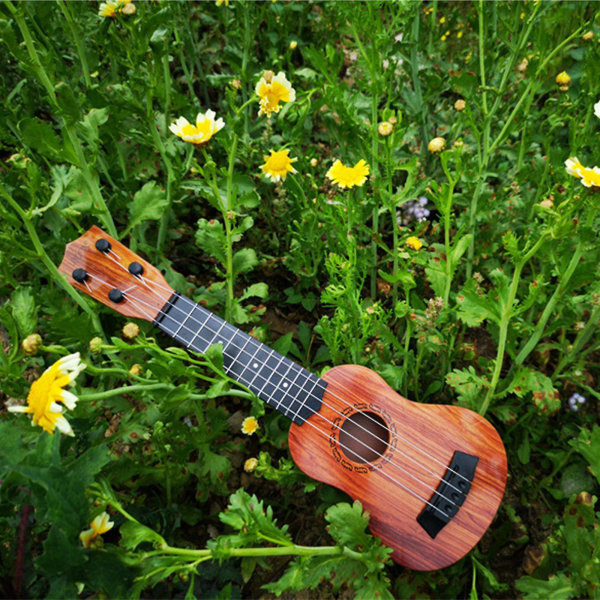 Barne Gitar Ukulele for Begynnere Musikk Instrument 15 Tommer Med 4 Strenger Mini Gitar for Ferdighetsforbedring Barn Spill Tidlig Utdanning Førskolebarn