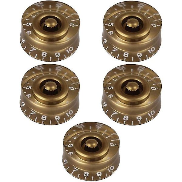 Elektrisk Gitarr Snabbvredsknapp (guld) (5 st)