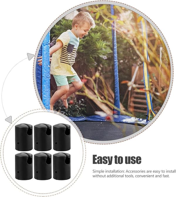 6 st robusta plastskydd för trampolinstänger, ersättningstillbehör för trampolinstänger