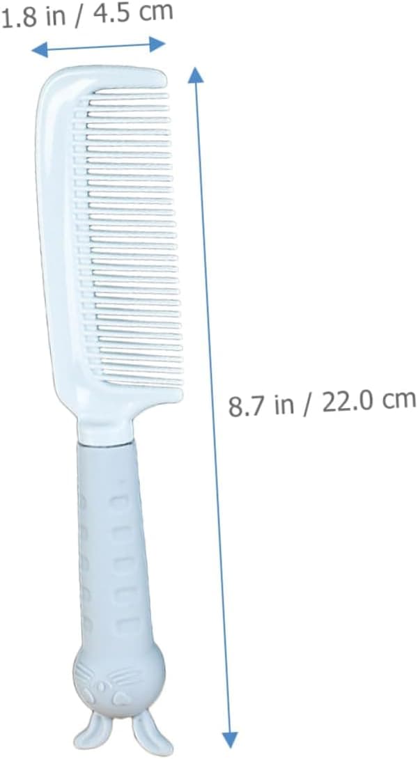 6st tecknade hårkammar för kvinnor och barn i plastmaterial